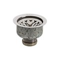 Elkay Drain Fitting 3-1/2 Stainless Steel Body With Strainer Basket Satin Finish LKDTS